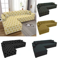 geometric pattern elastic sofa seat cover sofa cover 4 seater elasticated sofa covers long chair square elastic for pets