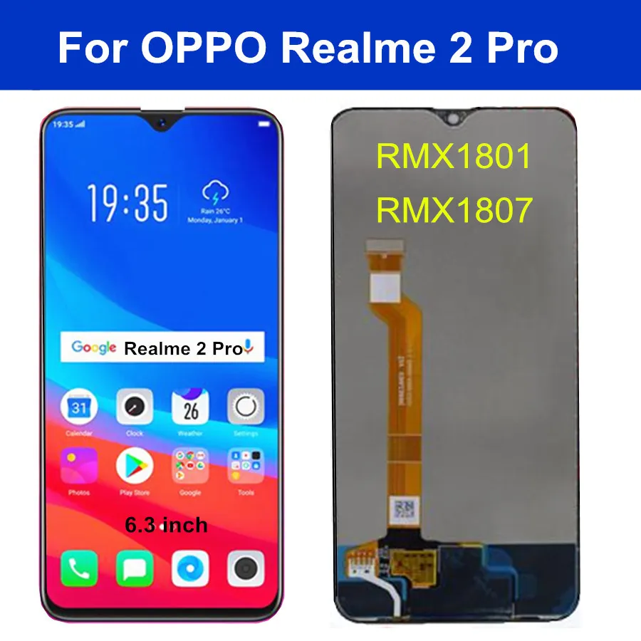 

6.3" LCD For OPPO Realme 2 Pro LCD Display Screen Touch Panel Sensor Digitizer Assembly for Realme2 Pro RMX1801 RMX1807 lcd