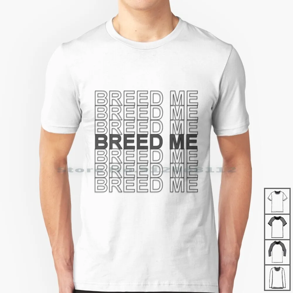 Черная футболка с надписью Breed Me 100% хлопок геи ЛГБТ|Мужские футболки| |