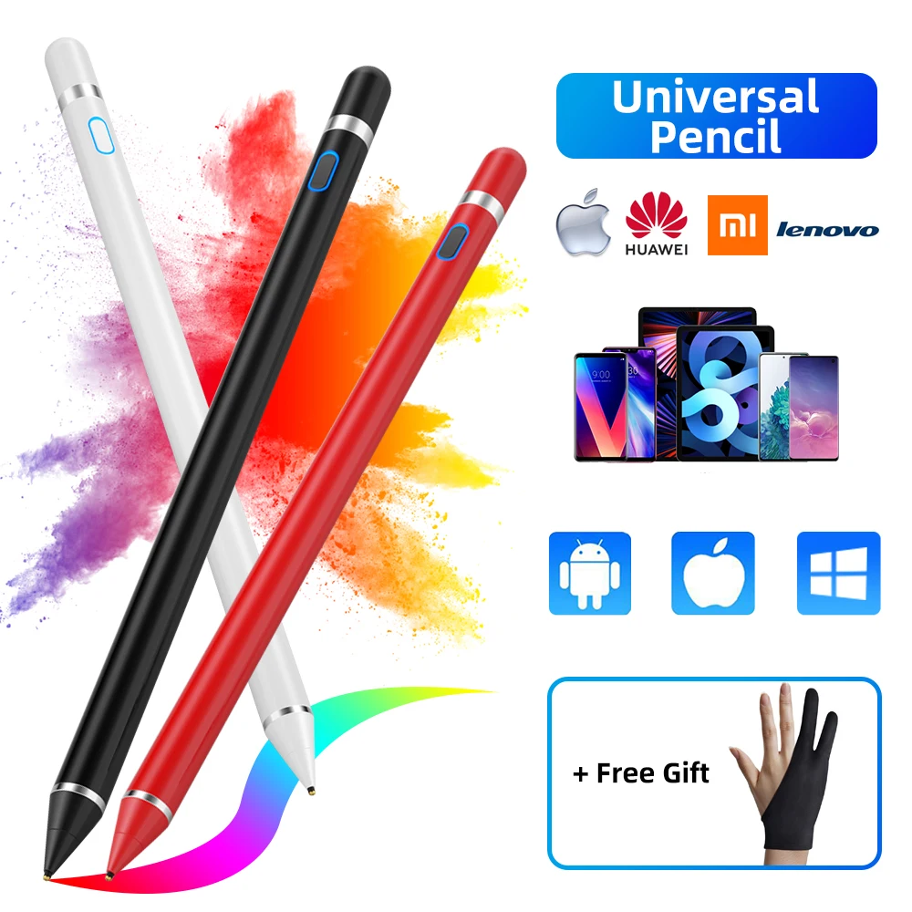 for apple pencil 1 2 ipad pen touch for tablet mobile ios android stylus pen for phone ipad pro samsung huawei xiaomi pencil free global shipping