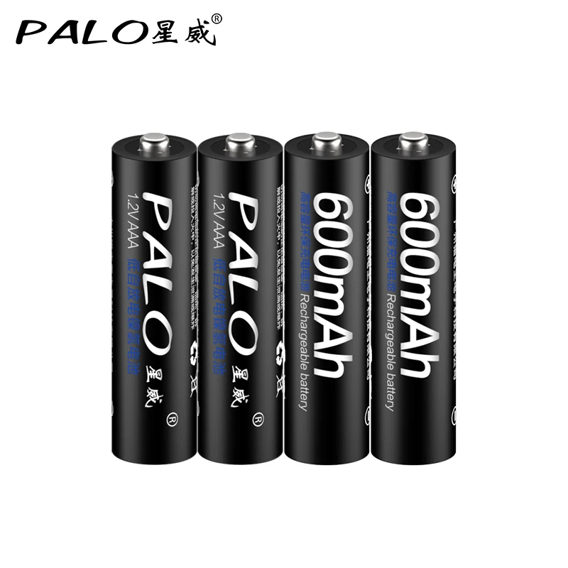 Оригинальные аккумуляторы PALO 1 2 в Ni-MH AAA батарея 3A Bateria Baterias 600 мАч | Электроника