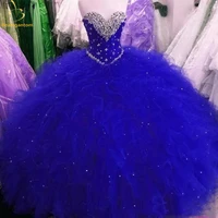 bealegantom high quality sexy quinceanera dresses ball gowns with beads crystals lace up sweet 16 dresses 15 year prom gown