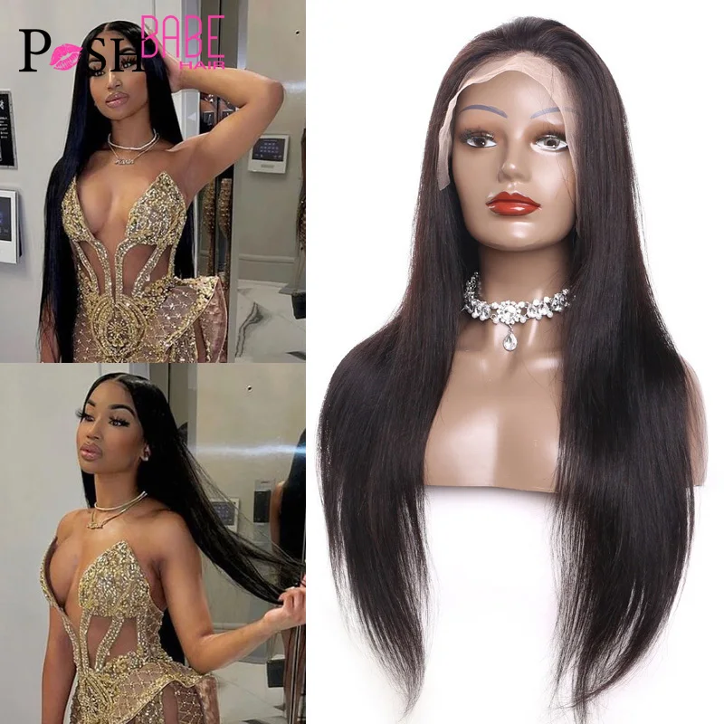 Синтетические волосы на кружеве парики из натуральных волос 8 28 дюймов 150%