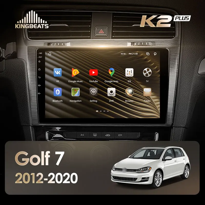 KingBeats штатное головное устройство For Volkswagen Golf 7 2012 2020 GPS Android 10 автомагнитола на
