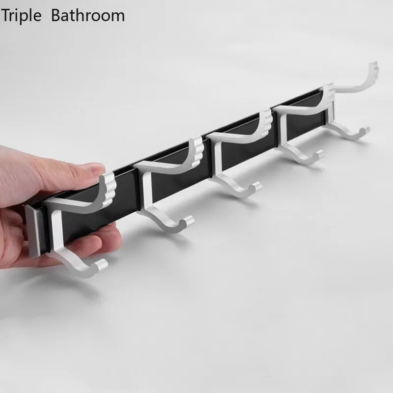 

Вешалка для полотенец в ванную комнату, крючок из нержавеющей стали без отверстий, настенный крючок для хранения одежды в спальне, шляпе, кр...