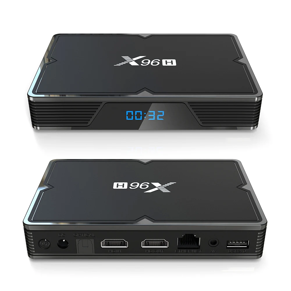 X96H Android 9 0 Смарт ТВ коробка 4 ГБ 32 Bluetooth 1 2 4g/5g wifi hdmi в iptv телеприставка 3 usb порт 2G 16G