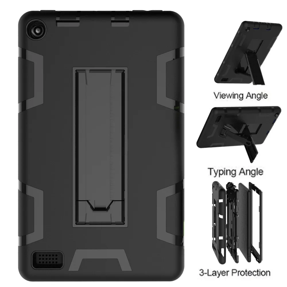 For Amazon Kindle All-New Fire 7 2019 2017 Tablet Case Shock-proof Drop resistance Stand Hard Cover z1125 | Компьютеры и офис