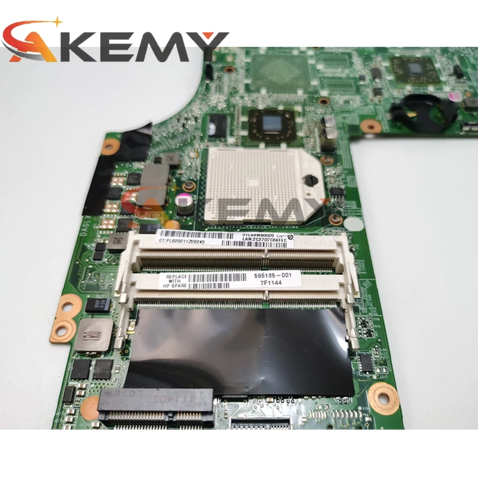 

AKemyLaptop motherboard For HP Pavilion DV6-3000 DV6 Mainboard 595135-001 595135-501 DAOLX8MB6D1