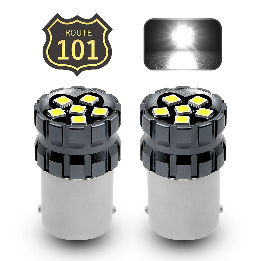 

Route101 2X 1156 LED Light Bulbs for RV Travel Trailer Truck 5th Wheel Boat and Yacht Motorhome Marine BA15S 1003 93 1141 Lamps