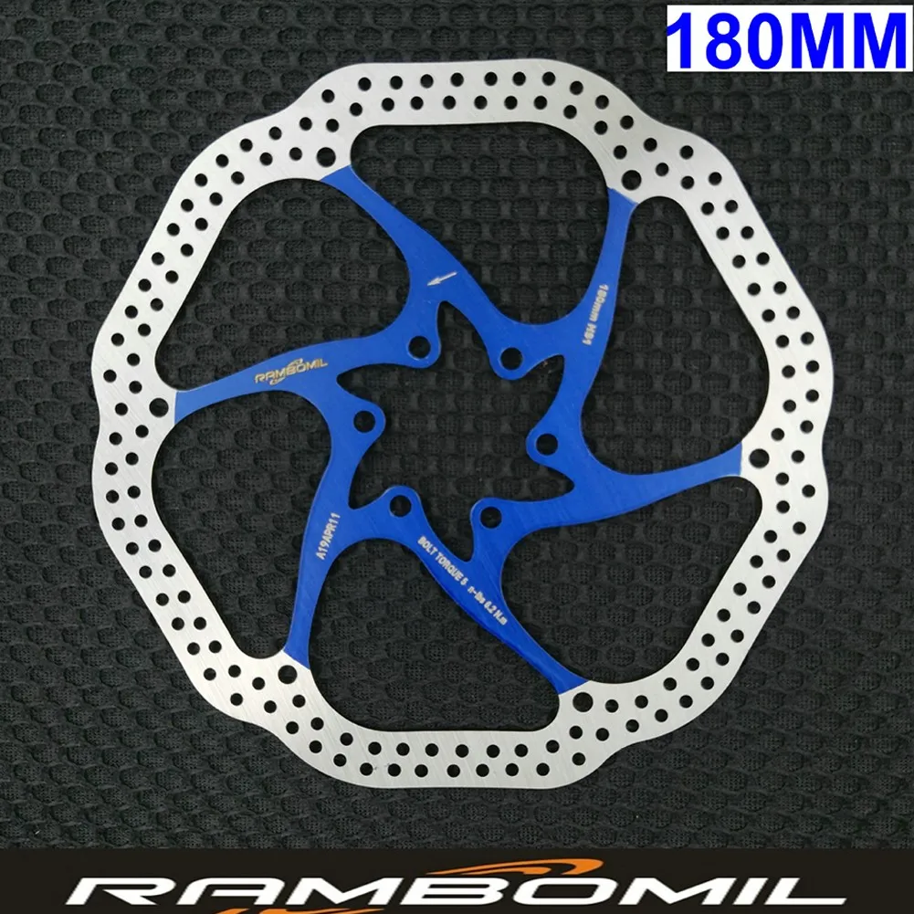 MTB Bike Disc Brake Mountain Bike 44mm 6 Bolt Centerline 160mm 180mm Brake Rotor Stainless Steel Avid HS1 CNC Cycling Accessory