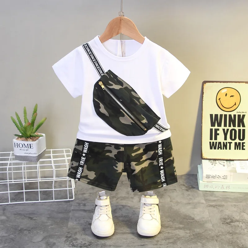 

0-5 Years Summer Boy Clothing Set 2021 New Casual Fashion Active Cartoon T-shirt+ Pant Kid Children Baby Toddler Boy Clothing