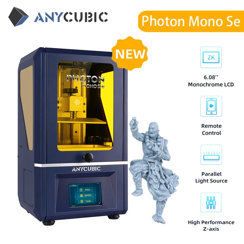 3D-принтер ANYCUBIC Photon Mono SE скорость печати 60 мм/с цвет в ассортименте | Компьютеры и