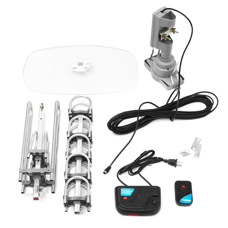 Новая уличная цифровая ТВ антенна HD 150 миль 360 градусов для Full TV DVB T UHF VHF FM с высоким