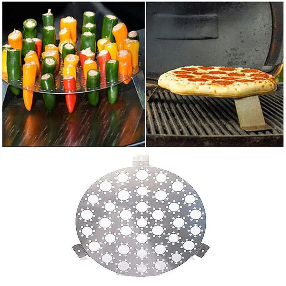 Подставка для гриля из нержавеющей стали с изображением перца круглая подставка