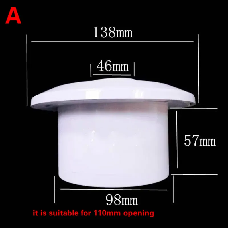 ABS пластиковый воздуховод открытый вентиляция выпускное отверстие насадка