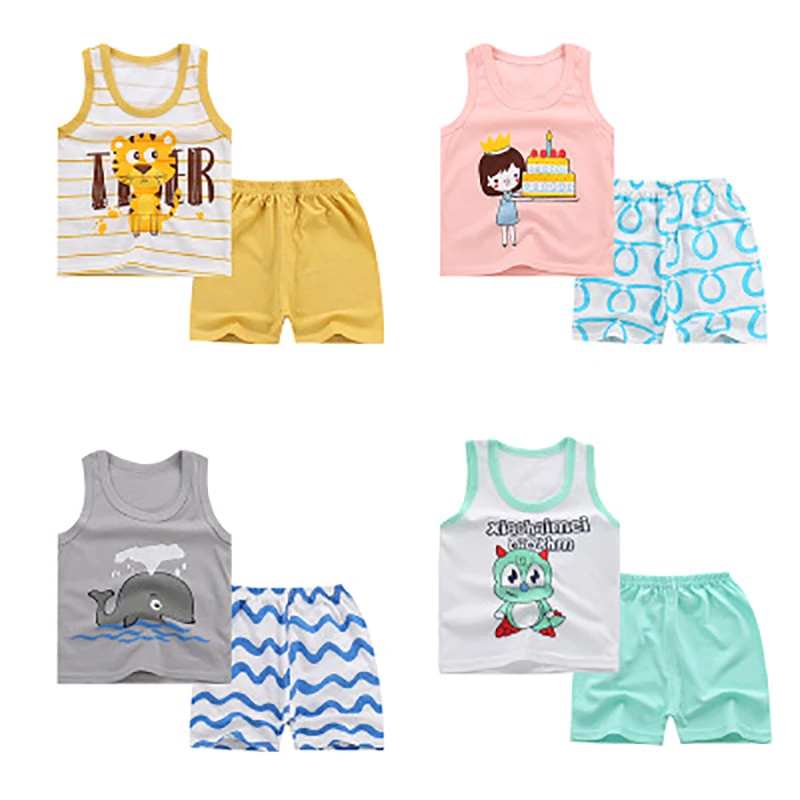 Детский комплект жилетов с мультяшным принтом детская одежда для маленьких