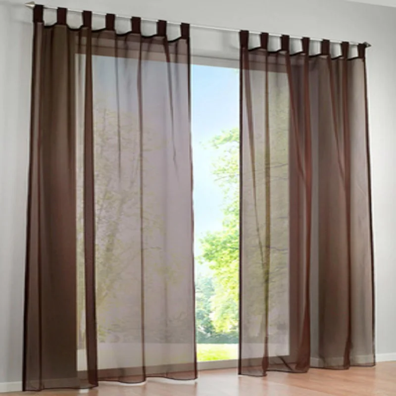 Moden стиль сплошной цвет полиэстер занавески для спальни гостиной окна полу