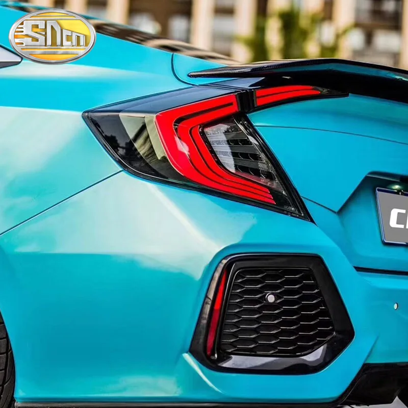 Автомобильный Стайлинг для Honda Civic x 2016 2017 2018 светодиодная противотуманная фара