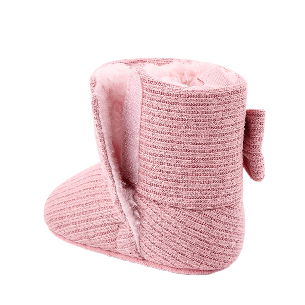 Зимние сапоги для маленьких девочек и мальчиков 0 18 месяцев Нескользящая обувь