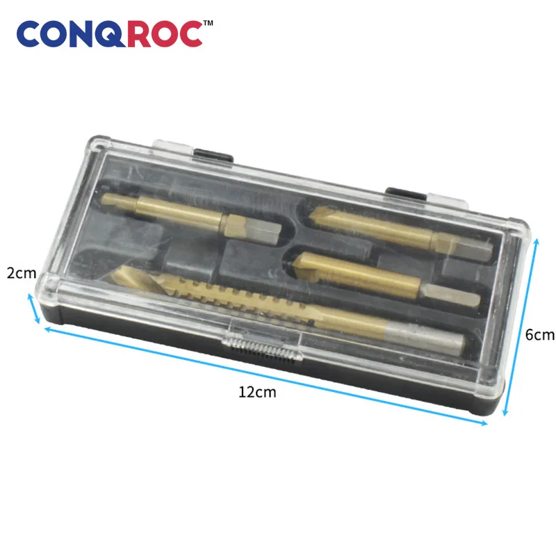 4 шт. титановое покрытие поврежденный Винт экстрактор болт сломанный винт для