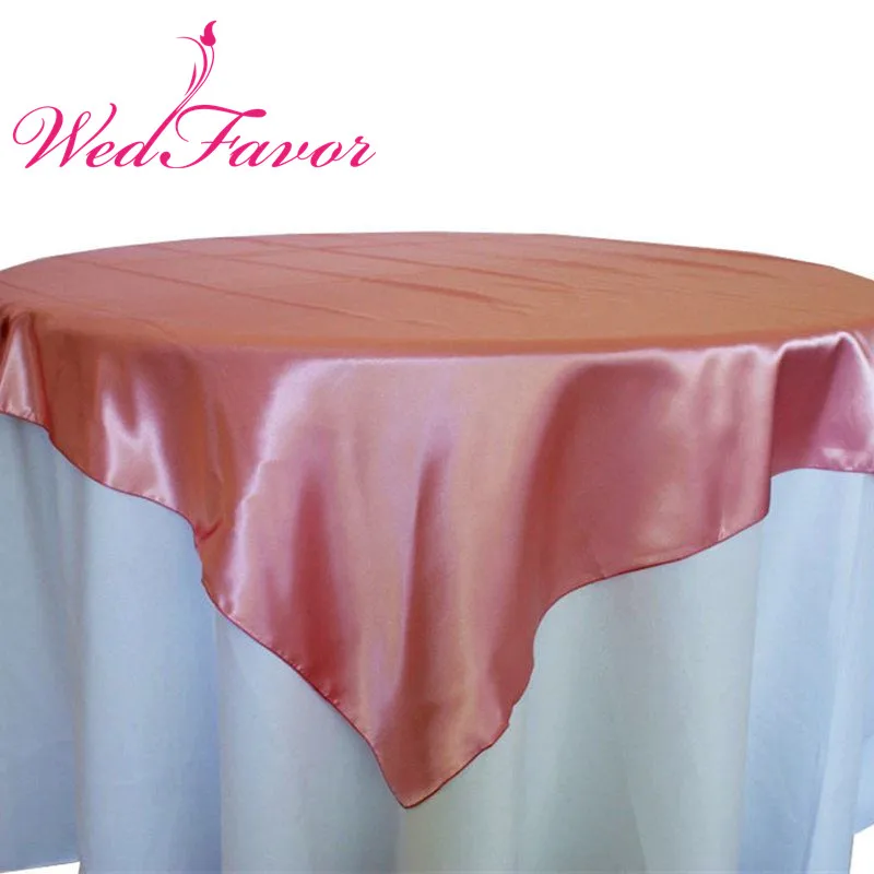 Dusty Pink 10 шт квадратные атласные накладки на стол, атласные свадебные скатерти, скатерти для банкета, мероприятия, вечерние украшения в отеле - Цвет: Dusty Pink