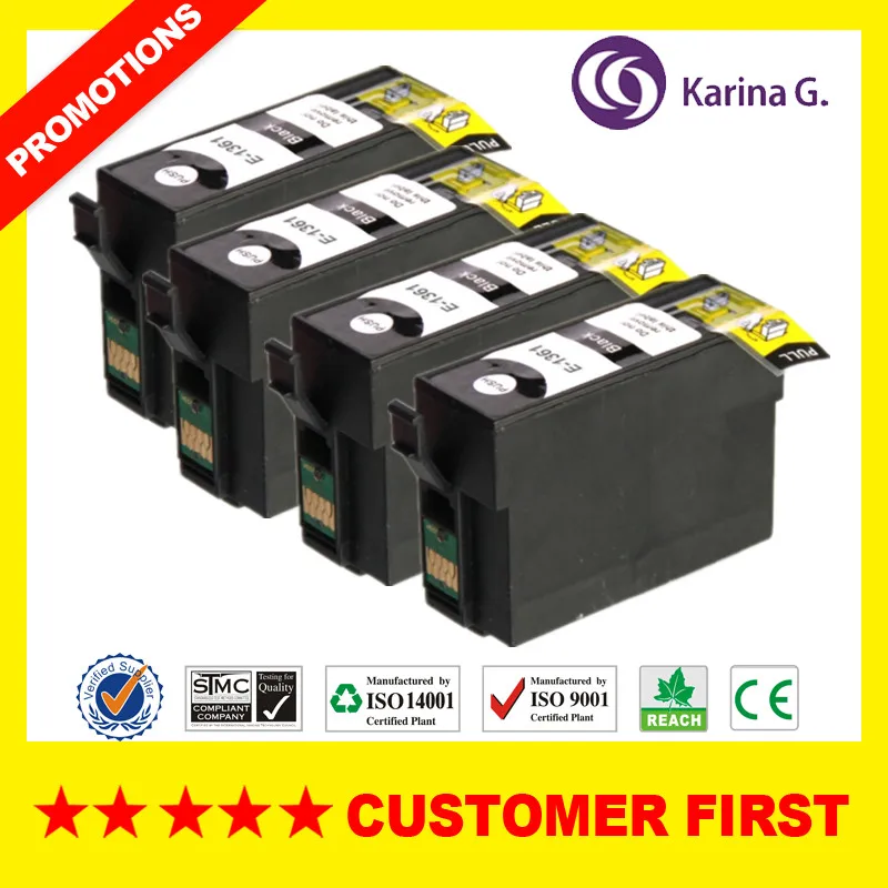 Совместимые чернильные картриджи для T1361 подходят Epson Worker K101 K201 K301 и т. д. |