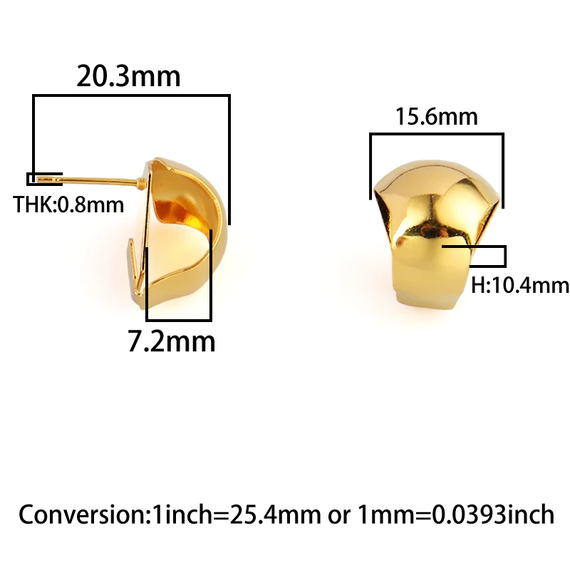 

10pcs Stainless Steel DIY Earring Ear Stud Earring Ear Base Findings For DIY Pearl Jewelry Making DIY