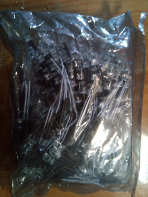 

pre-wired flat top 5mm white led diode for lighting decoration 2.9-3.3v