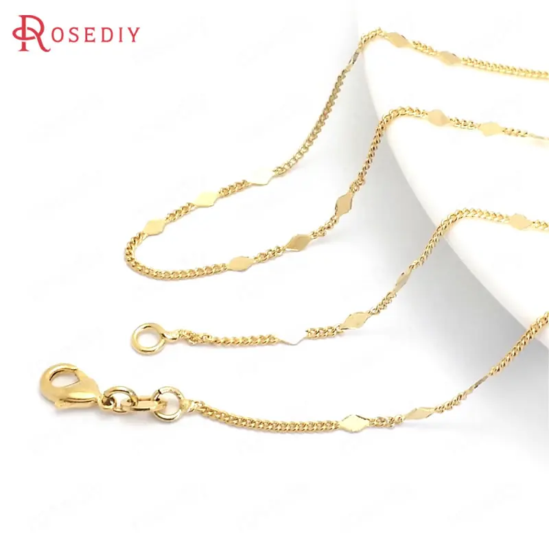 2 шт. медные цепочки с застежкой лобстером 45 см|Ювелирная фурнитура и компоненты| |