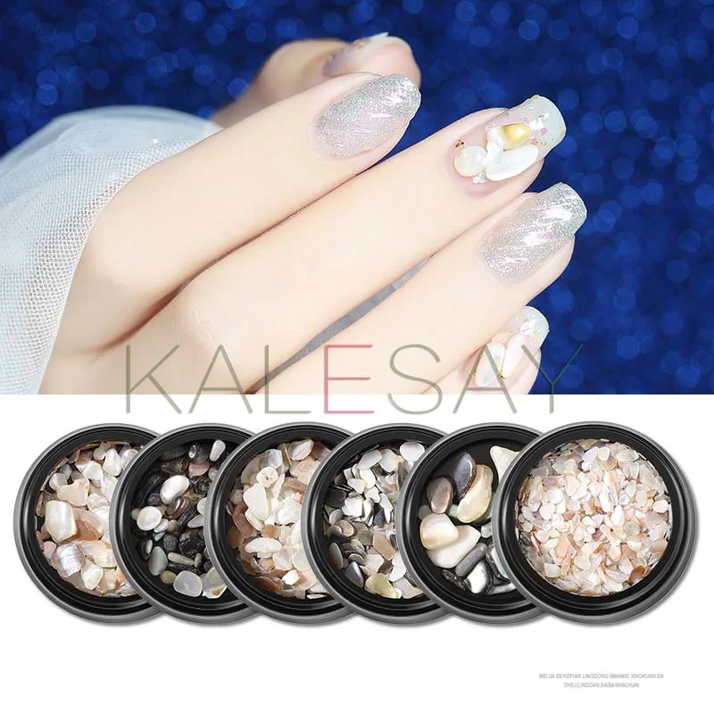 Украшение для ногтей в виде морской дробленой ракушки Блестящий Шарм маникюра 3D