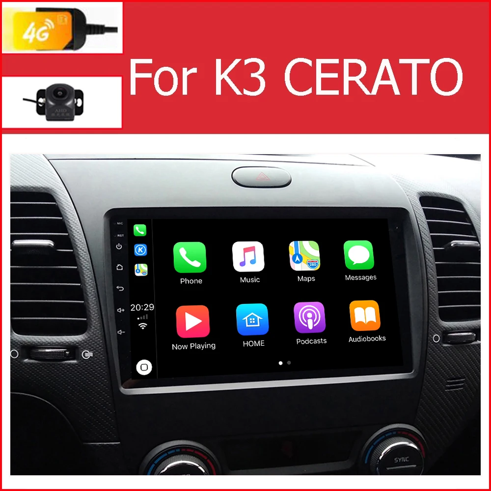 

Автомобильный мультимедийный плеер, головное устройство для Kia K3 CERATO магнитола 2дин 2 din андройд автомагнитола с Android 10,0, автоматический Carplay, ...
