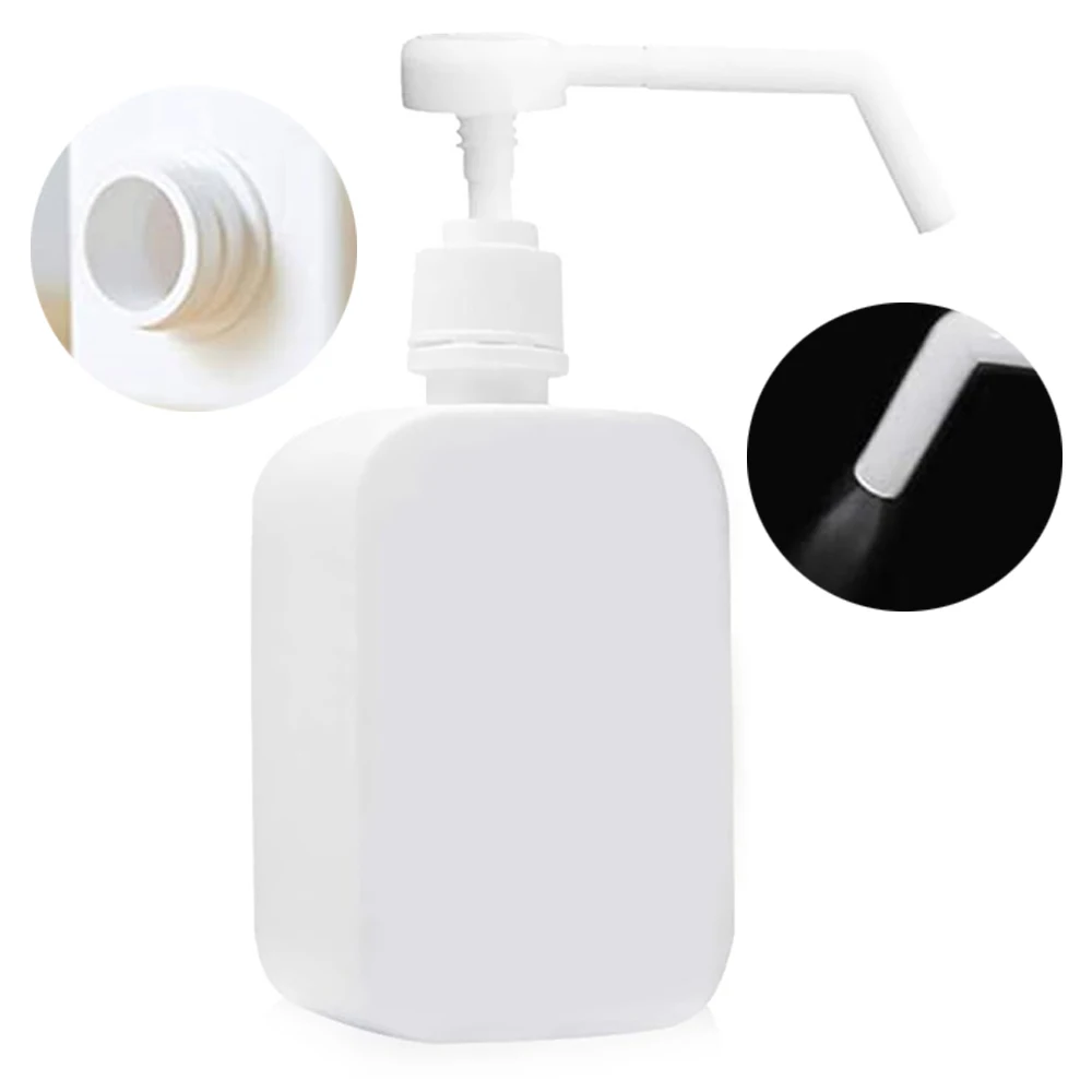 1Pc White Spray Bottle 500ml PET Plastic Hand Sanitizer Soap Dispenser Cosmetic Shampoo Body Wash Empty | Красота и здоровье