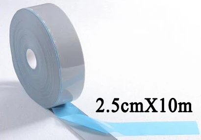 2.5cmx10m Безопасная Светоотражающая теплопроводная виниловая пленка DIY серебряное железо на отражающей ленте для одежды - Цвет: 2.5cmx10m