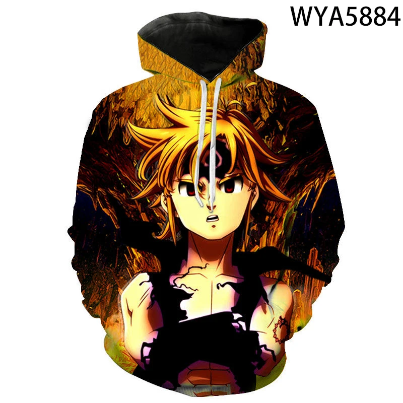 

Sweatshirt The Seven Deadly Sins Nana Anime Long Sleeve 3D Printed Men Women Children Hoodies Streetwear Boy Girl Kids Cool Tops