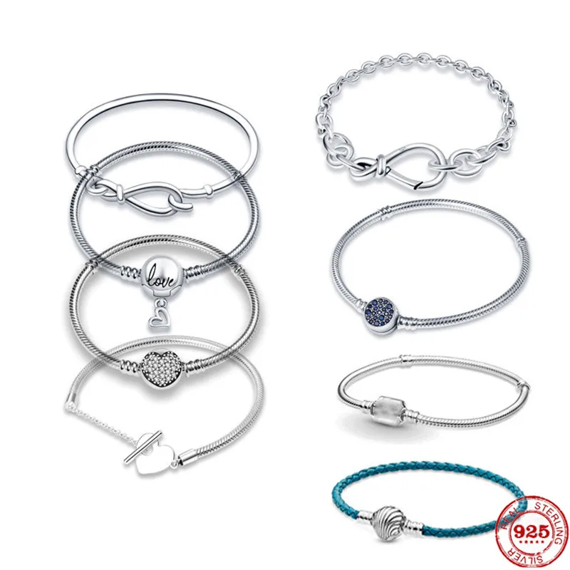 021 Лидер продаж ювелирные изделия оригинальный браслет-цепочка из стерлингового