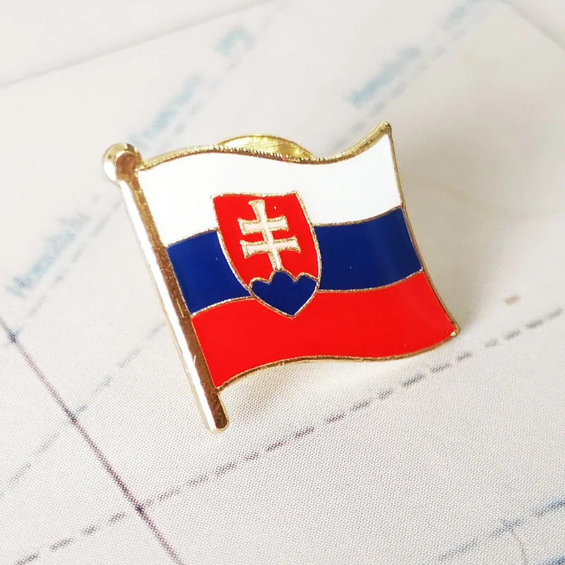 Словакия Национальный флаг значки чехол для телефона на руку заплаты вышивки и
