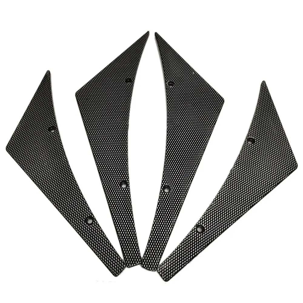 4 шт. универсальный Передний Бампер утка диффузор для кузова ласты автомобиля