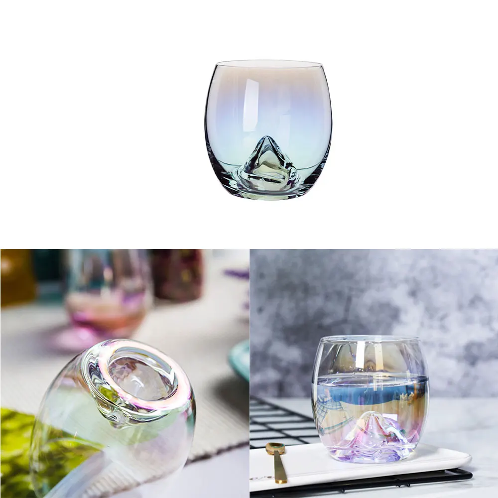 INS Home креативная стеклянная чашка Радужная КАПЛЕВИДНАЯ Бессвинцовая Хрустальная