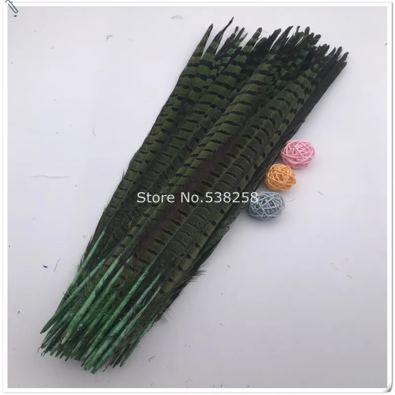 

Wholesale 100 pcs 30-55cm direct Dyed Pheasant Feather can be choosed variety of colors DIY jewelry decoration