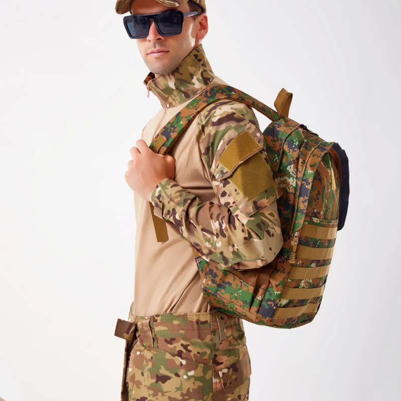 Camouflage Backpack Men Large Capacity Army Military Tactical Backpack Men Outdoor Travel Rucksack Bag Hiking Camping Backpack