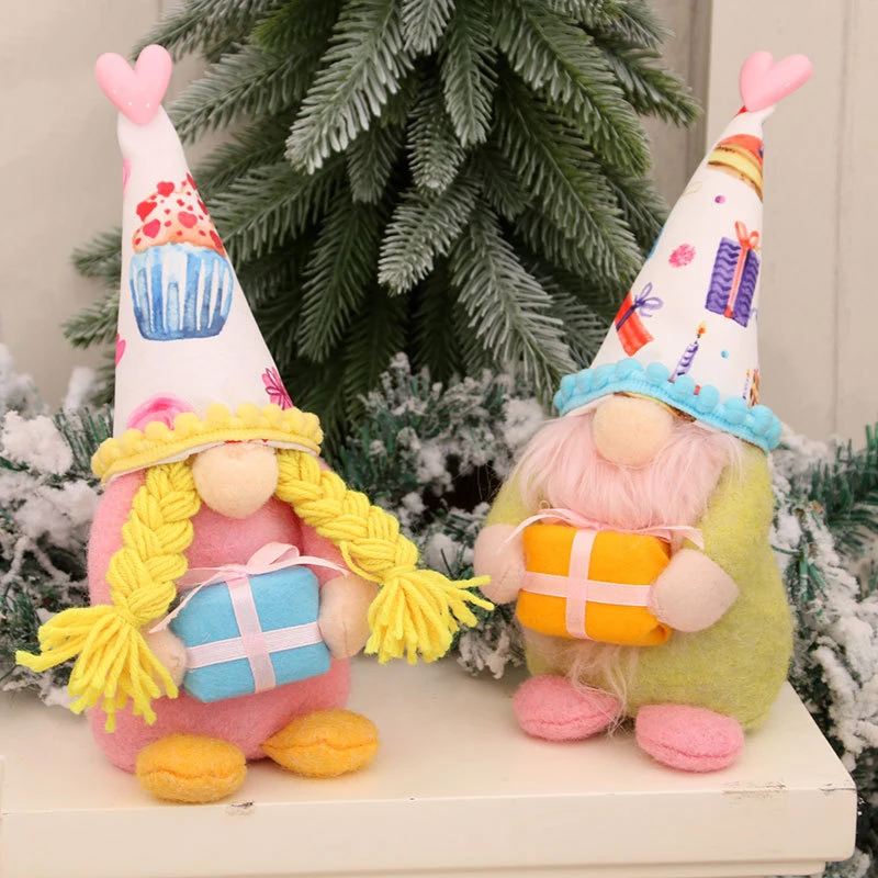 

2022 Cute Gnome Plush Doll Faceless Doll Party Props with Hooded Doll Home Table Gnomes Decor For Home @LS