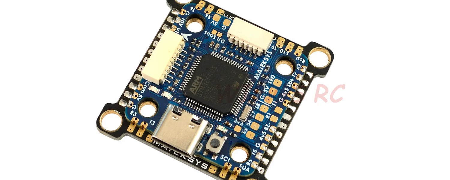Контроллер полета Matek MATEKSYS Φ TE STM32F405RGT6 Встроенный OSD F405-MINI I2C для FPV гоночного дрона