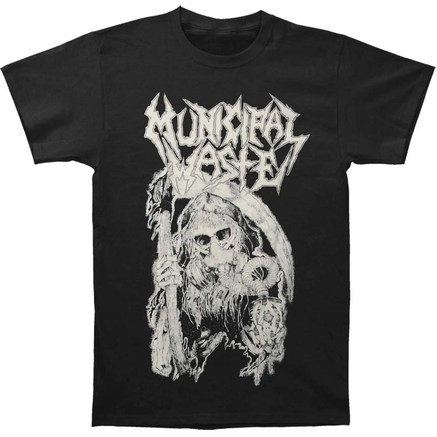 Municipal Waste Мужская футболка Unholy disquuttor черная мужские модные футболки с коротким