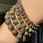 Бусины-разделители круглые, 15 дюймов, 4, 6, 8, 10, 12 мм, для изготовления ювелирных изделий, браслетов, ожерелий