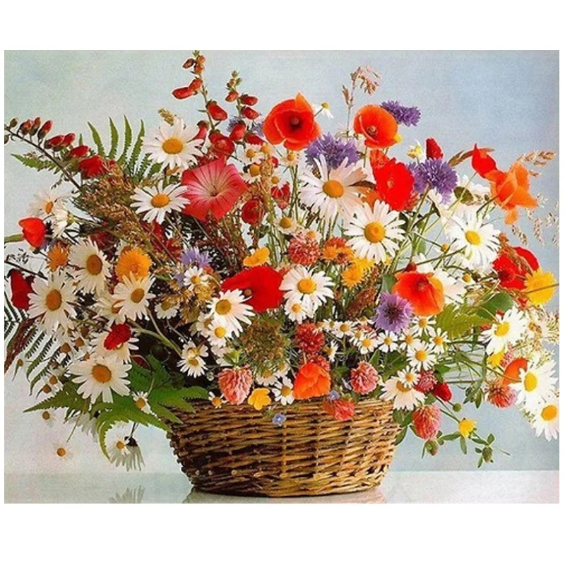 Алмазная живопись с цветами алмазная 5D полный набор для вышивки крестиком