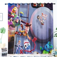 toy story series cartoon anime blackout curtains childrens room girls bedroom bay window short curtains