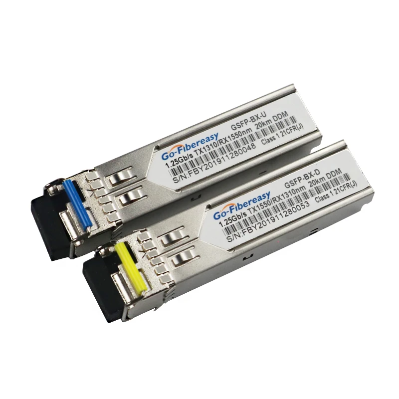 Гигабитный модуль SFP SM LC WDM 1 25G Bidi одномодовый волоконно-оптический трансивер
