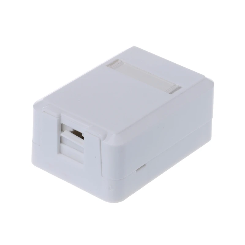 RJ Box с модулем Cat6 Настольная коробка панель одним портом для RJ45 RJ11 AMP-mount |