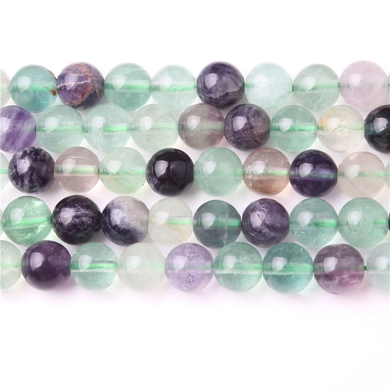 

Natural Stone Green Fluorite Round Loose Beads 15" Strand 4 6 8 10MM Pick Size For Bracelet Necklace Jewelry Making Supplies