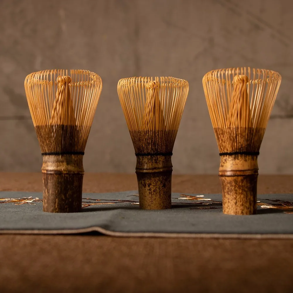 Японский Церемония Бамбук Matcha практический порошок венчик 80 100 Чай щетка Chasen